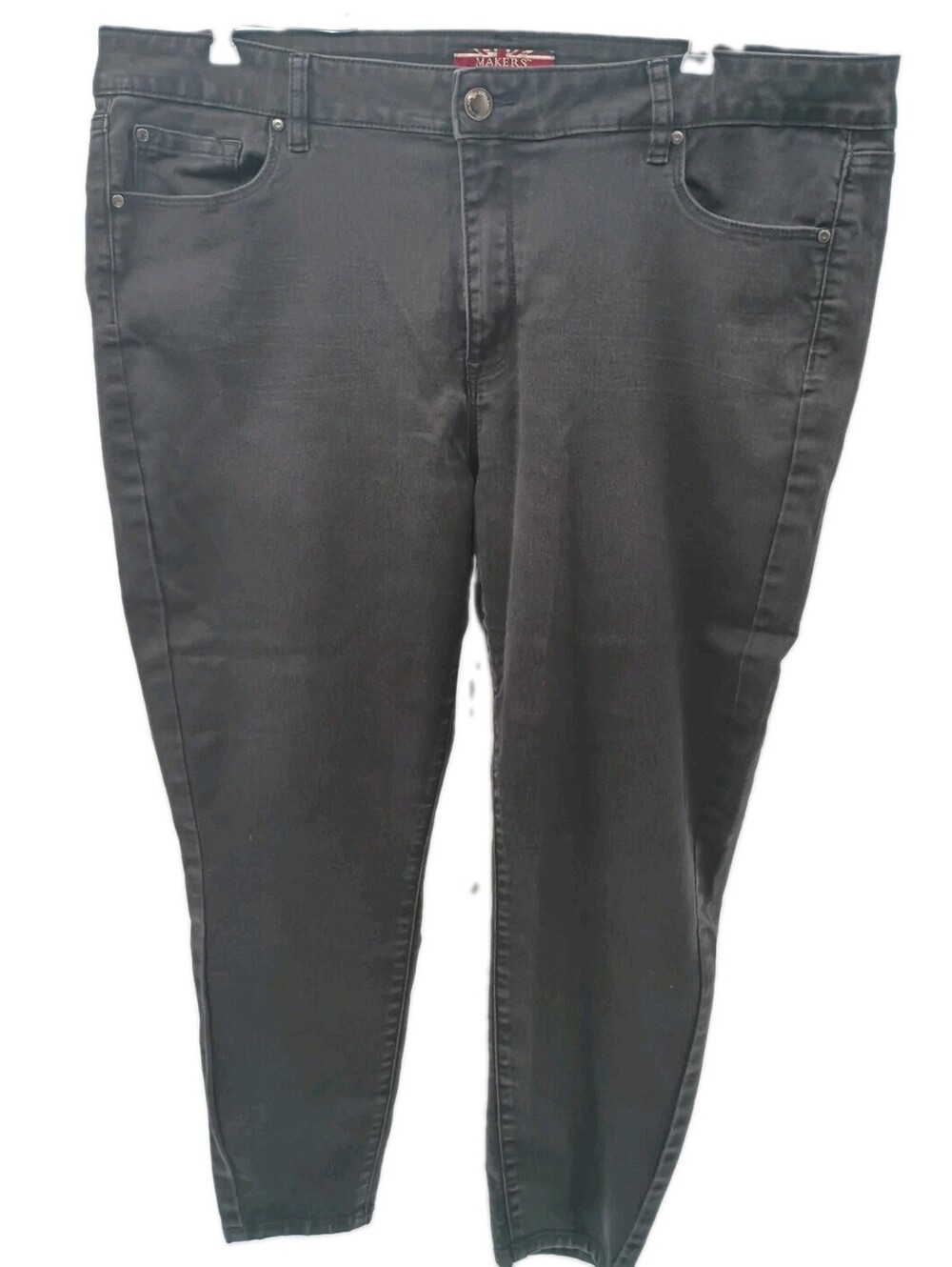 Makers Of True Originals Jeans Women's 20w Black Denim Stretch Casual Everyday